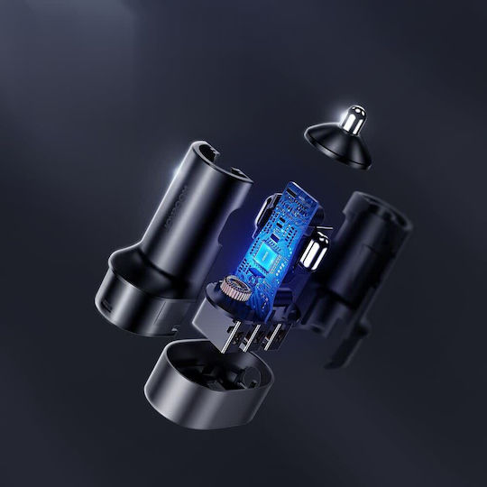 Joyroom JR-CL03 Φορτιστής Αυτοκινήτου 21W 6.2A με Θύρες: 5xUSB Μαύρο Χρώμα