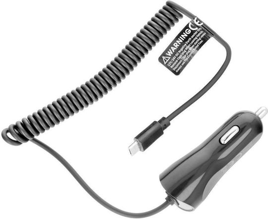Blue Star Car Charger 2A Fast Charging with Cable Micro-USB Black Color