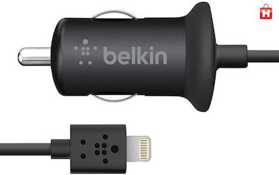 Belkin Încărcător Auto de Intensitate Totală 2.1A împreună cu Cablu Fulgerul