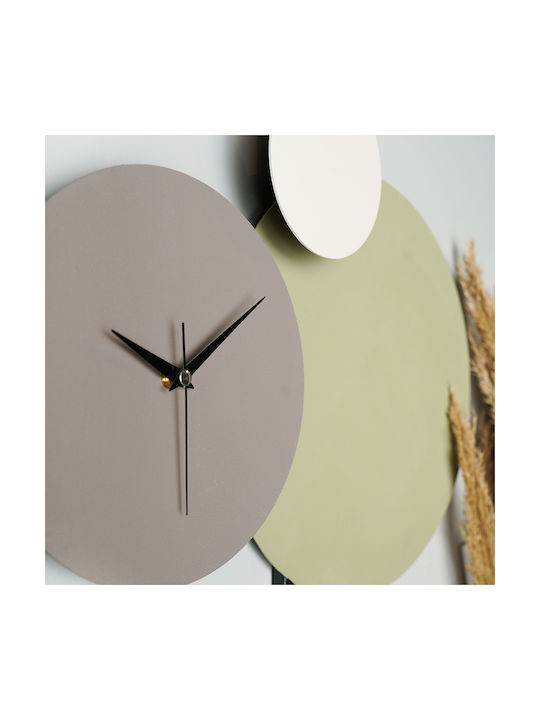 HomeMarkt Wall Clock Metallic Green Ø46.5cm