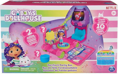 Spin Master Miniature Toy Gabby's Dollhouse Sprinkle Party Bus