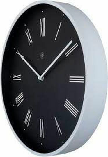 Nextime Felix Ρολόι Τοίχου Μεταλλικό Μαύρο Ø40cm Nextime Felix Ρολόι Τοίχου Μεταλλικό Μαύρο Ø40cm