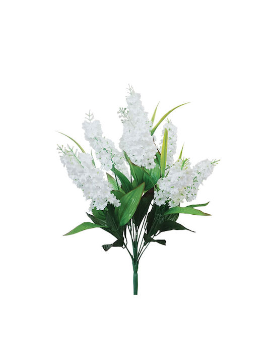 Marhome Bouquet of Artificial Flowers Lilac White 53cm