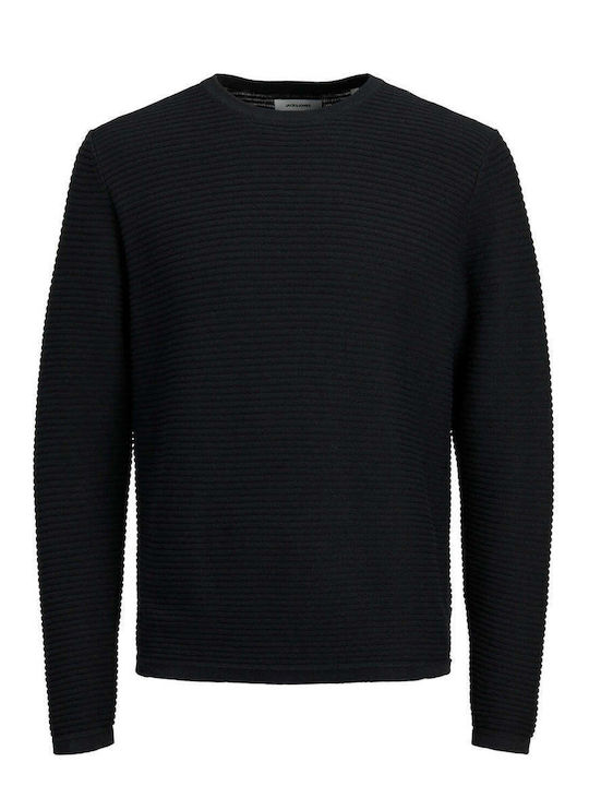 Jack & Jones Pulover Bărbătesc cu Mânecă Lungă Black 12190657