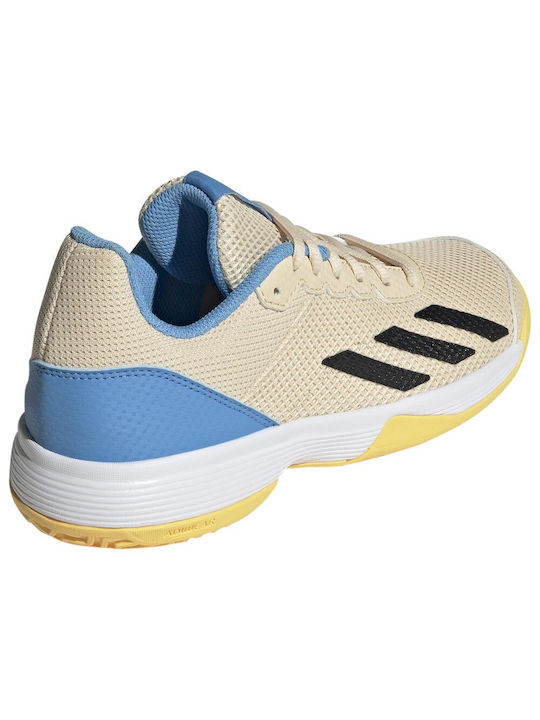 Adidas Αthletische Kinderschuhe Laufen Courtflash K Beige