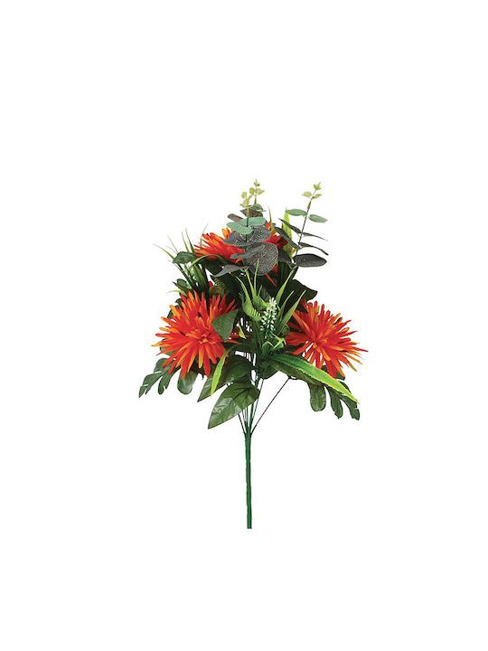 Marhome Bouquet of Artificial Flowers Chrysanthemum Orange 54cm