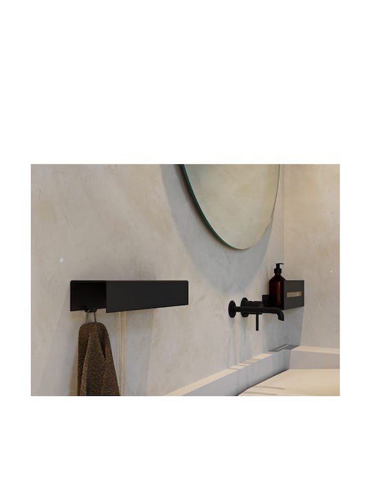 Verdi Επιτοίχια Ραφιέρα Μπάνιου Μεταλλική 50x9.3x7cm Λευκή