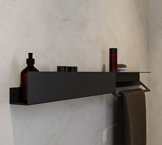 Verdi Стенен Рафт за баня Метален 30x9.3x12см Бяла