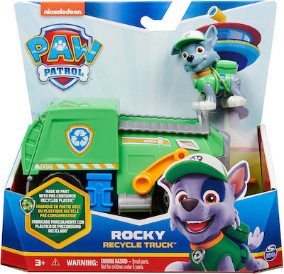 Spin Master Παιχνίδι Μινιατούρα Paw Patrol Basic Vehicle Rocky