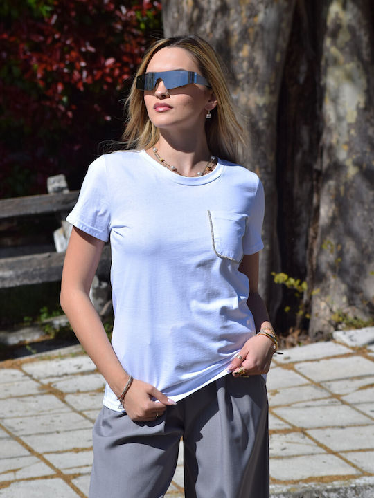 Bluze Damă Λeucă Strass Cod.lok22