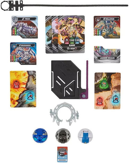 Spin Master Миниатюрна играчка Bakugan Нилски/титанов драконид/титанов трокс за 6+ години Години