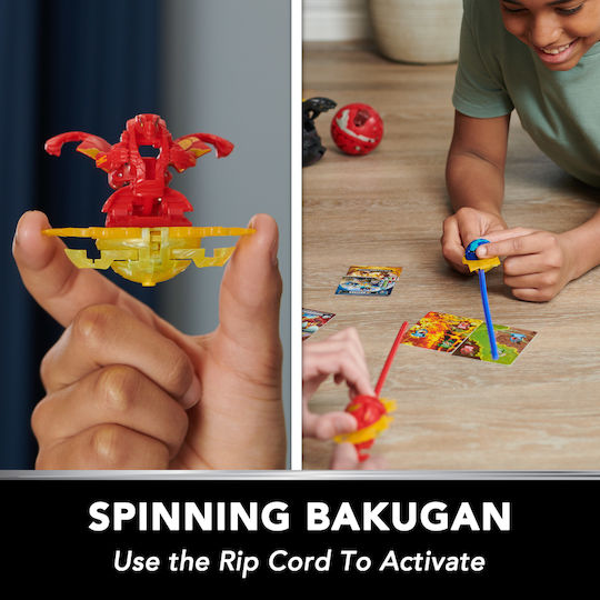 Spin Master Jucărie Miniatură Special Attack Bakugan Ventri cu Smoke și Hammerhead pentru 6+ ani Ani
