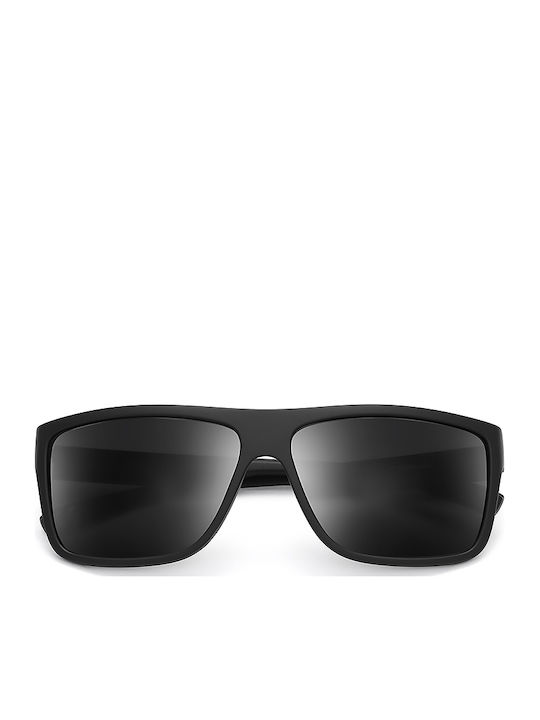 Polareye PL318 Sunglasses Μαύρα with Acetate Frame & Blue Lens