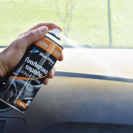 Cartech Blue Whale Dashboard Polish Vanilla Cleaning and Polishing Spray for Car Dashboard with Aroma Vanilla 650ml