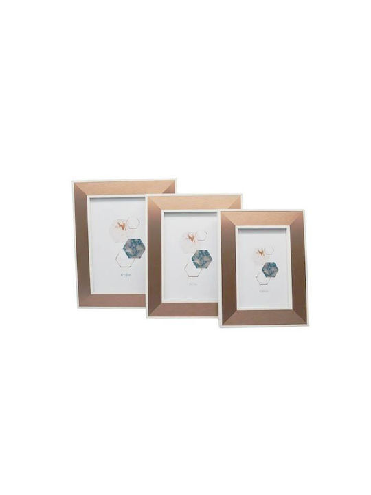 Ankor Wooden Photo Frame with Rose Gold Frame
