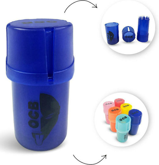 Ocb Grinder Grinder Grater Plastic Medtainer 2 1 Spațiu de depozitare Diverse culori