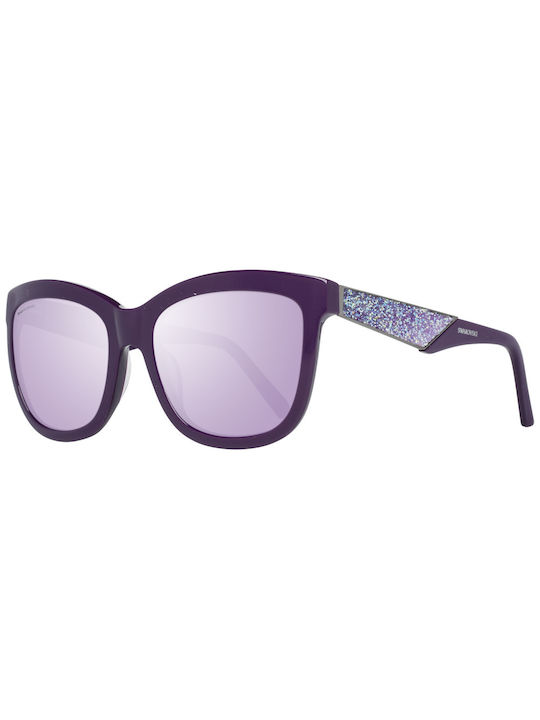 Swarovski Women's Sunglasses with Purple Plastic Frame and Purple Gradient Lens SK0125 81Z