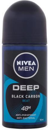 Nivea Men Deep Carbon Beat 48h Anti-perspirant Deodorant 48h Roll-On 50ml