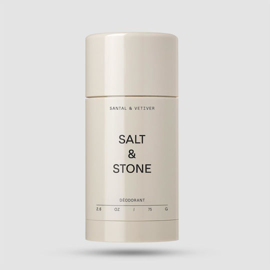 Salt & Stone Sandalwood Natural Φυσικό Αποσμητικό σε Stick Χωρίς Αλουμίνιο 75gr