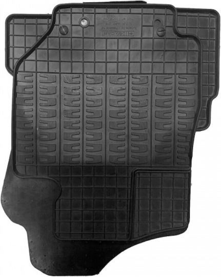 Cik Set of Front and Rear Mats 4pcs for Renault Zoe 2012-2019 Black