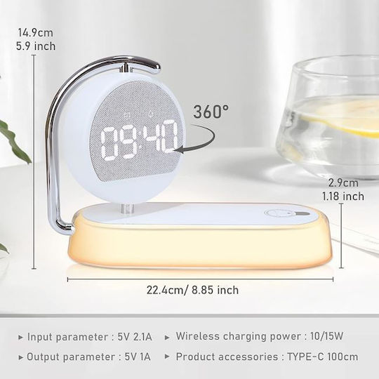 Digital Metal Tabletop Clock