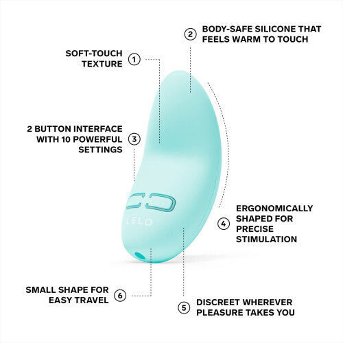 Lelo Lily 3 Mini Κλειτοριδικός Δονητής Personal Massager 7.4cm Polar Green