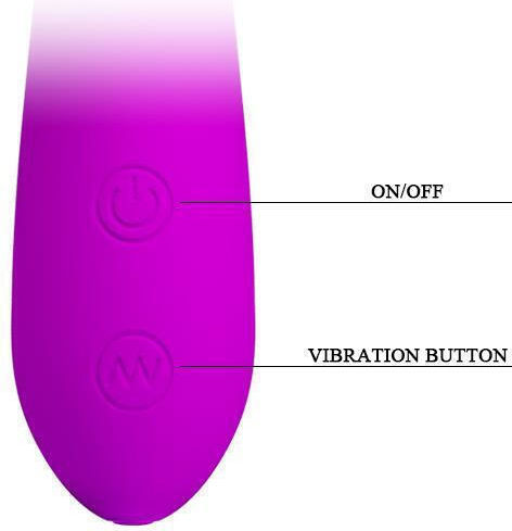 Pretty Love Nigel Vibrator G-Spot G-Spot Vibrator 15cm Purple