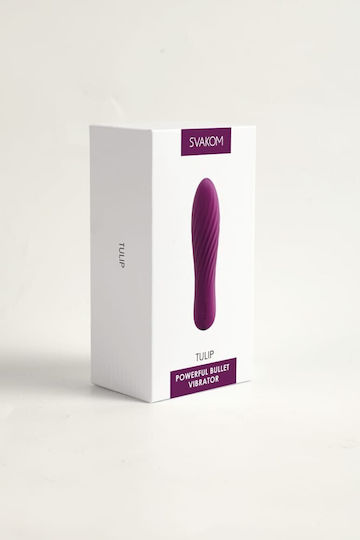 Svakom Tulip Rechargeable Vibrator Mini Κλασικός Δονητής 10.6cm Violet