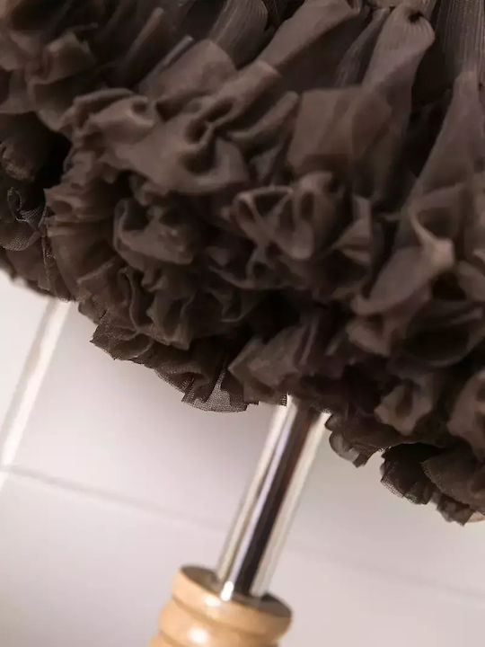 Kinder Tutu Rock aus Tüll Braun