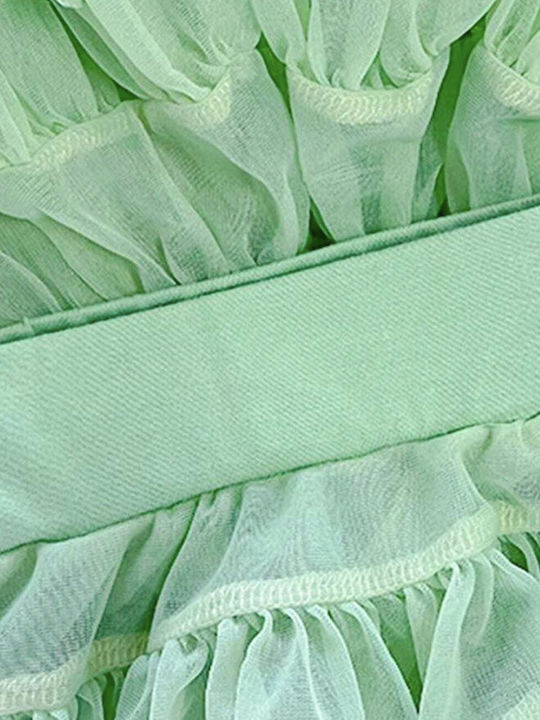 Fustă Tutú pentru Copii din Tulle Verde