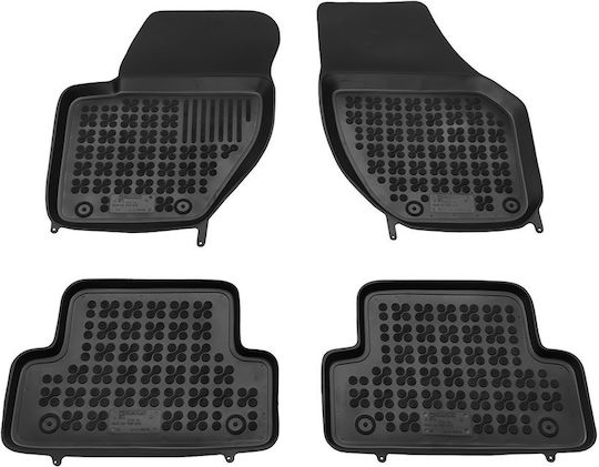 Rezaw Plast Rezaw Plast Auto Fußmatten Satz Vorder- und Rückseite 5 Stück für Volvo V40 2013 2019 Schwarze