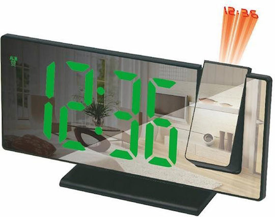 Gaosiio Tischuhr Digital LED Schwarz DS-3618LP