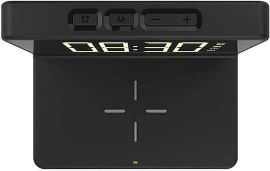 The Source Wireless Επιτραπέζιο Ψηφιακό Ρολόι με Ξυπνητήρι & Ασύρματη Φόρτιση 94114