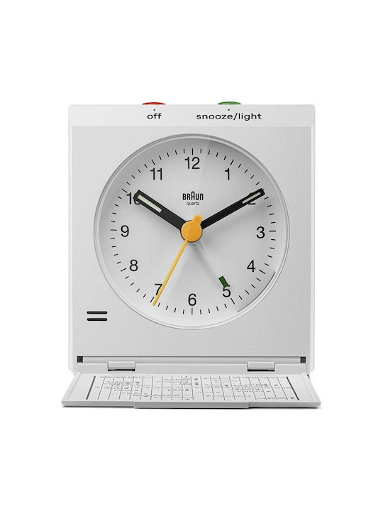 Braun Tischuhr mit Wecker Braun 67705