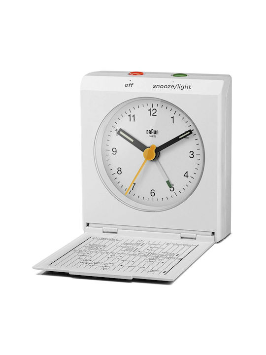 Braun Tischuhr mit Wecker Braun 67705