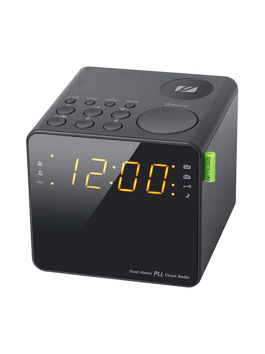 Muse 230121 Ceas Digital de Masă cu Alarmă & Radio M-187CR