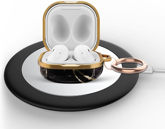 Galaxy Buds 2 2 Pro Pro Pro Live Черен бял мраморен калъф за слушалки