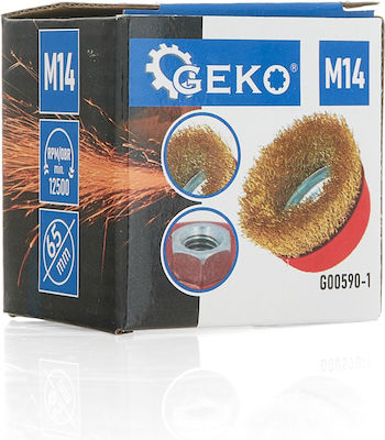 Geko G00590-1 Wire Brush for Drill 65mm