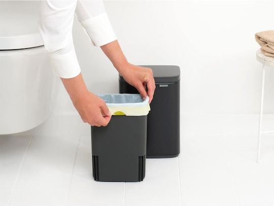 Brabantia Κάδος Small Bo Απορριμμάτων Πλαστικός Μαύρος 4lt