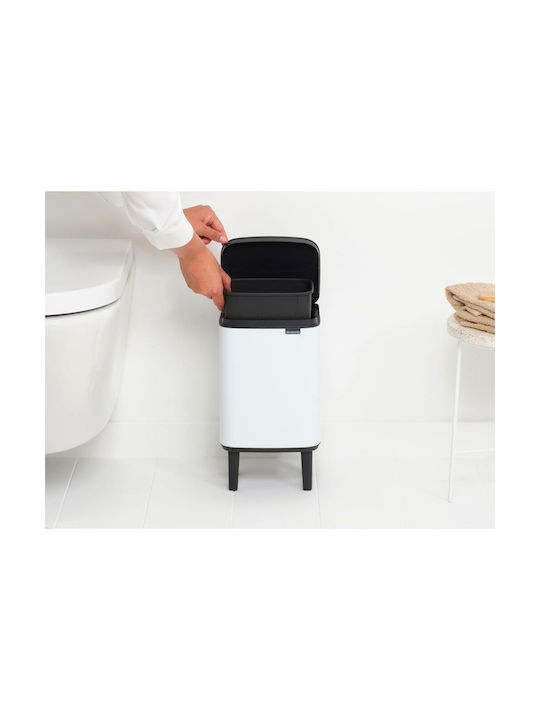 Brabantia Coș De Gunoi Bo Small Hi Plastic Alb 4lt