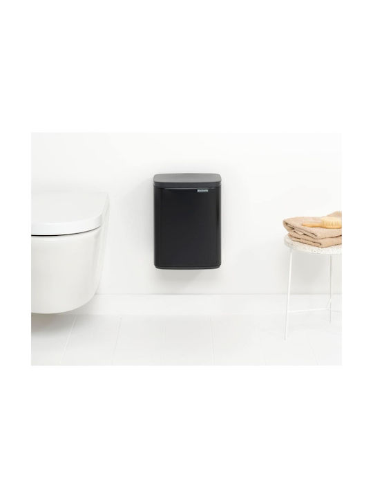 Brabantia Coș De Gunoi Bo Din Plastic Negru 7lt