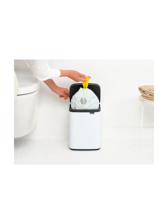 Brabantia Coș De Gunoi Bo Trash Bin Din Plastic Alb 4lt