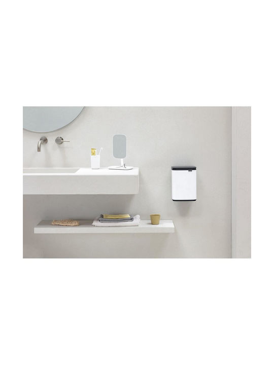 Brabantia Coș De Gunoi Bo Trash Bin Din Plastic Alb 4lt