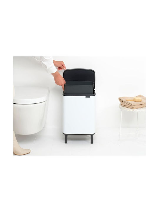 Brabantia Bo Hi Κάδος Απορριμμάτων Πλαστικός Λευκός 12lt