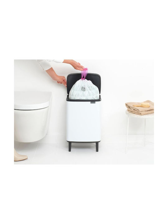 Brabantia Bo Hi Κάδος Απορριμμάτων Πλαστικός Λευκός 12lt