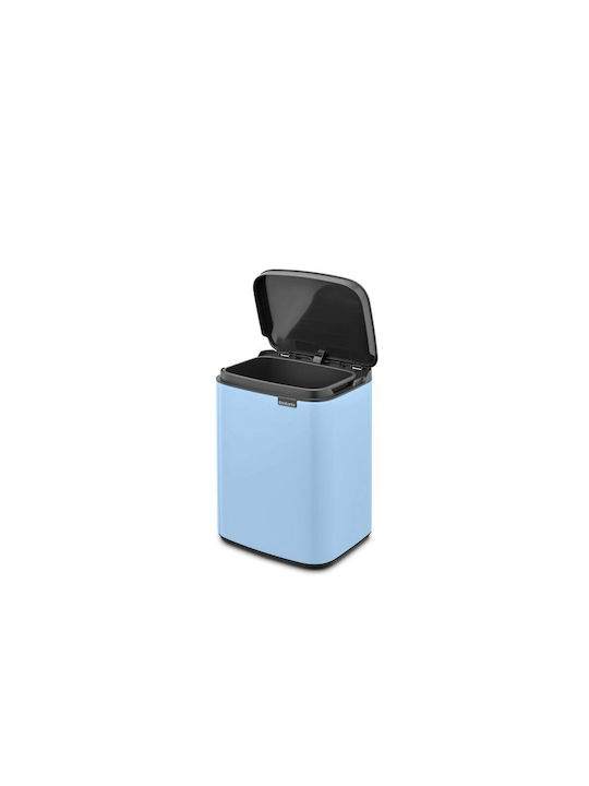 Brabantia Bo Small Waste Bin Plastic with Oscillating Lid Dreamy Blue 4lt