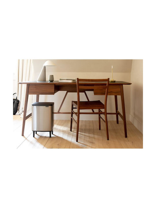Brabantia Coș De Gunoi Bo Small Hi Plastic Împingeți Argintiu 12lt