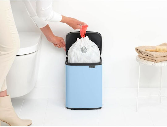 Brabantia Κάδος Bo Απορριμμάτων Πλαστικός Dreamy Blue 7lt