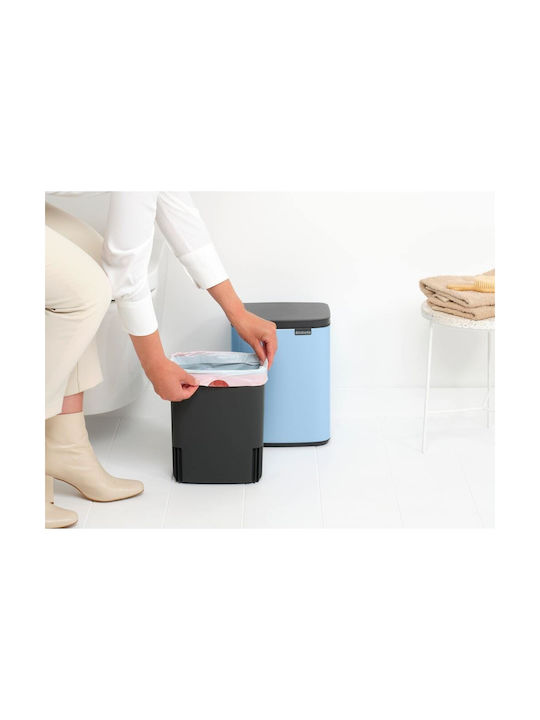 Brabantia Bo Κάδος Απορριμμάτων Πλαστικός Dreamy Blue 7lt