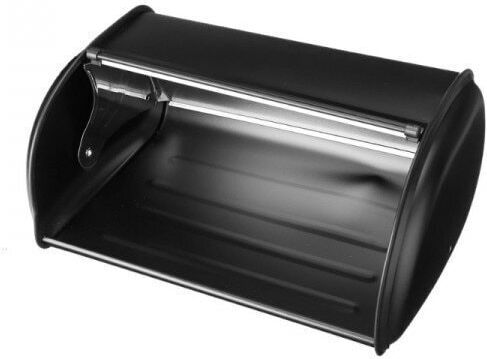 Privilege Panera Cutie de pâine cu capac Metalic Neagră 35.5x23x14.5cm
